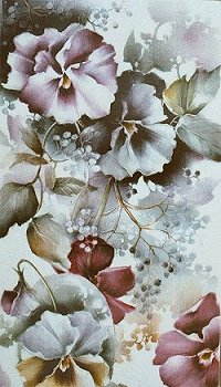 Celee Evans Porcelain Study: Pansies & Elderberries